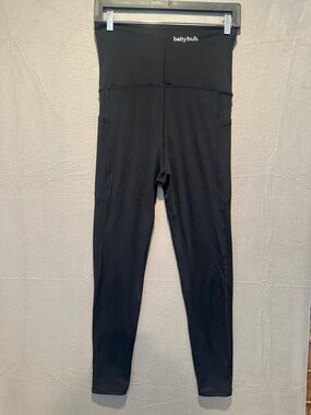 High-Waist Black Maternity Leggings